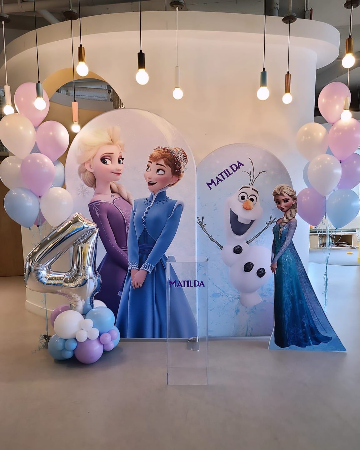 Customer photo review of White Birthday Baby Shower Bridal Anniversary  Party Arch Backdrop Wall Cloth Cover