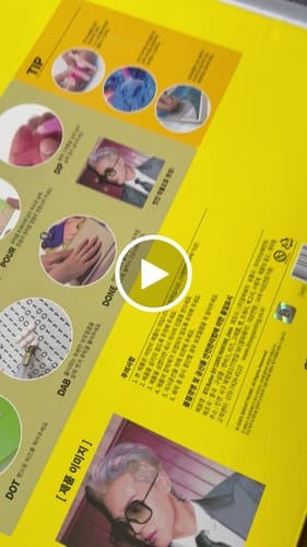 Customer video review of BTS BUTTER Official DIY Cubic Painting Ver 6 + Photocard (Free Shipping)