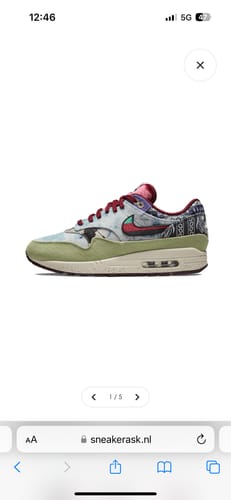 Customer photo review of Nike Air Max 1 SP Concepts Mellow