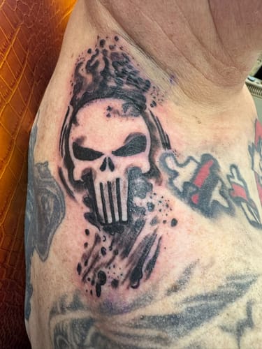 Customer photo review of Painless Tattoo Numbing Cream