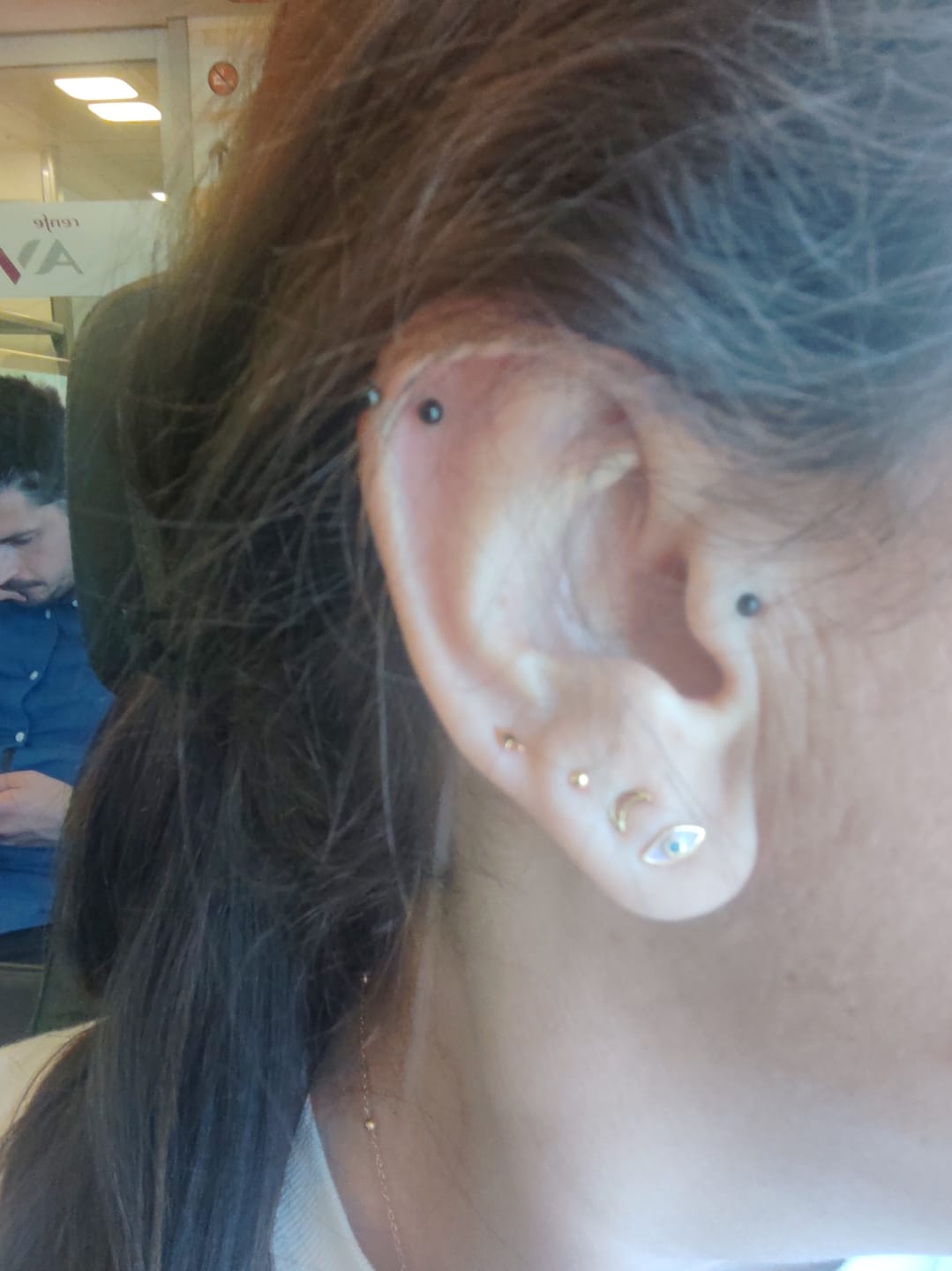 Customer photo review of Pendientes Spherical