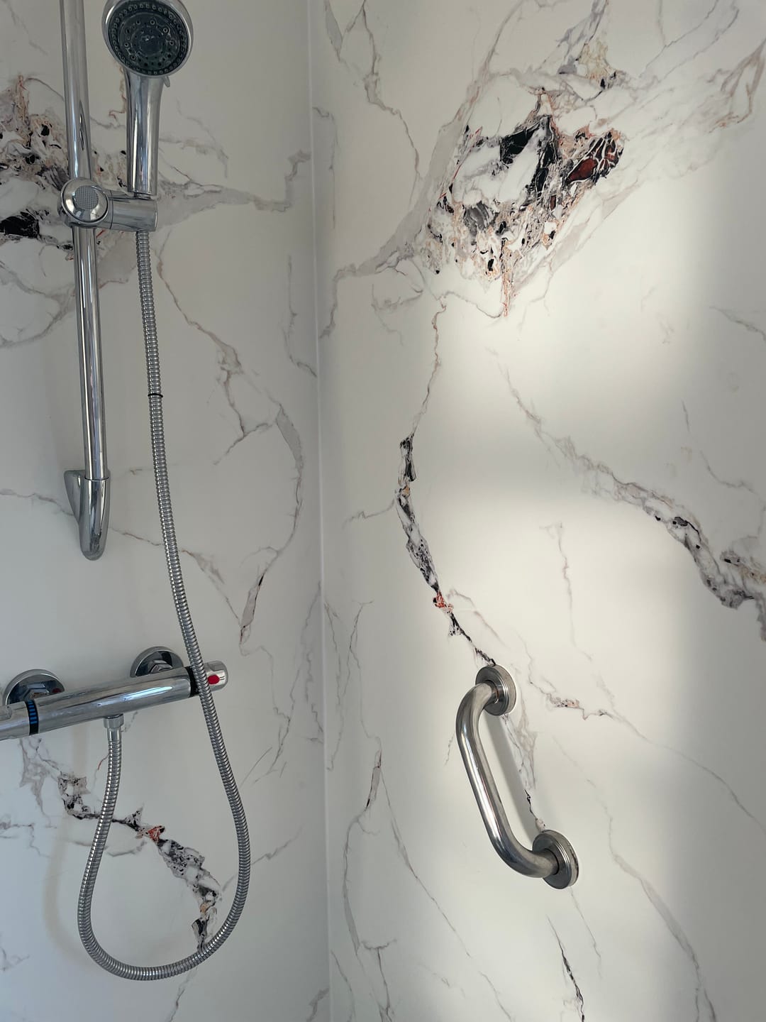 Customer photo review of 10mm Oro Gold Marble Ultra Matt Shower Panel 1M x 2.4M