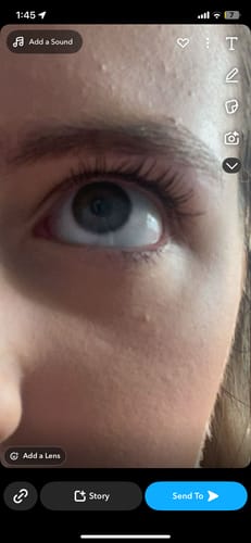 Customer photo review of Lash Growth Serum