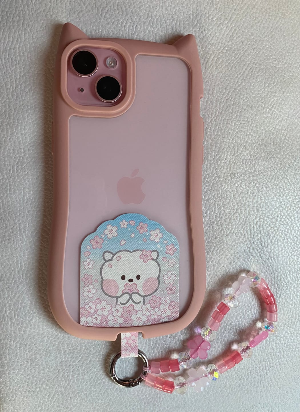 Customer photo review of BT21 - CHERRY BLOSSOM MININI PHONE TAG HOLDER