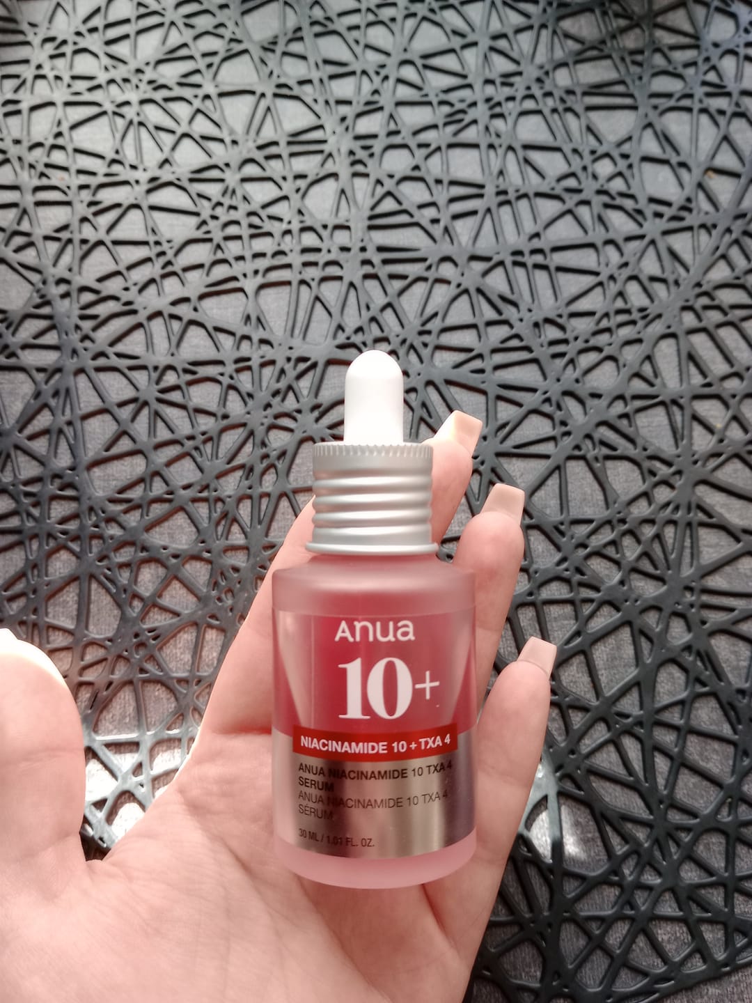 Customer photo review of Balinošs serums ar traneksāmskābi Anua Niacinamide 10% + TXA 4% Serum