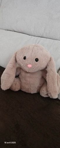 Customer photo review of Bunny Breathing Musical Plush Toy