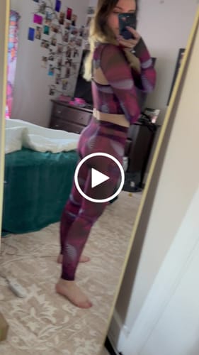 Customer video review of Fluctuation Mesh 2 Piece Shrug Set
