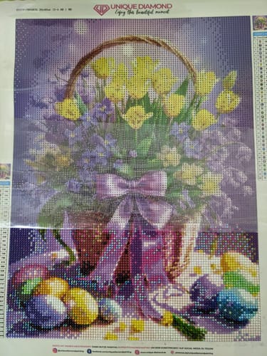 Customer photo review of 5D Diamond Painting AB Steine Osterkorb