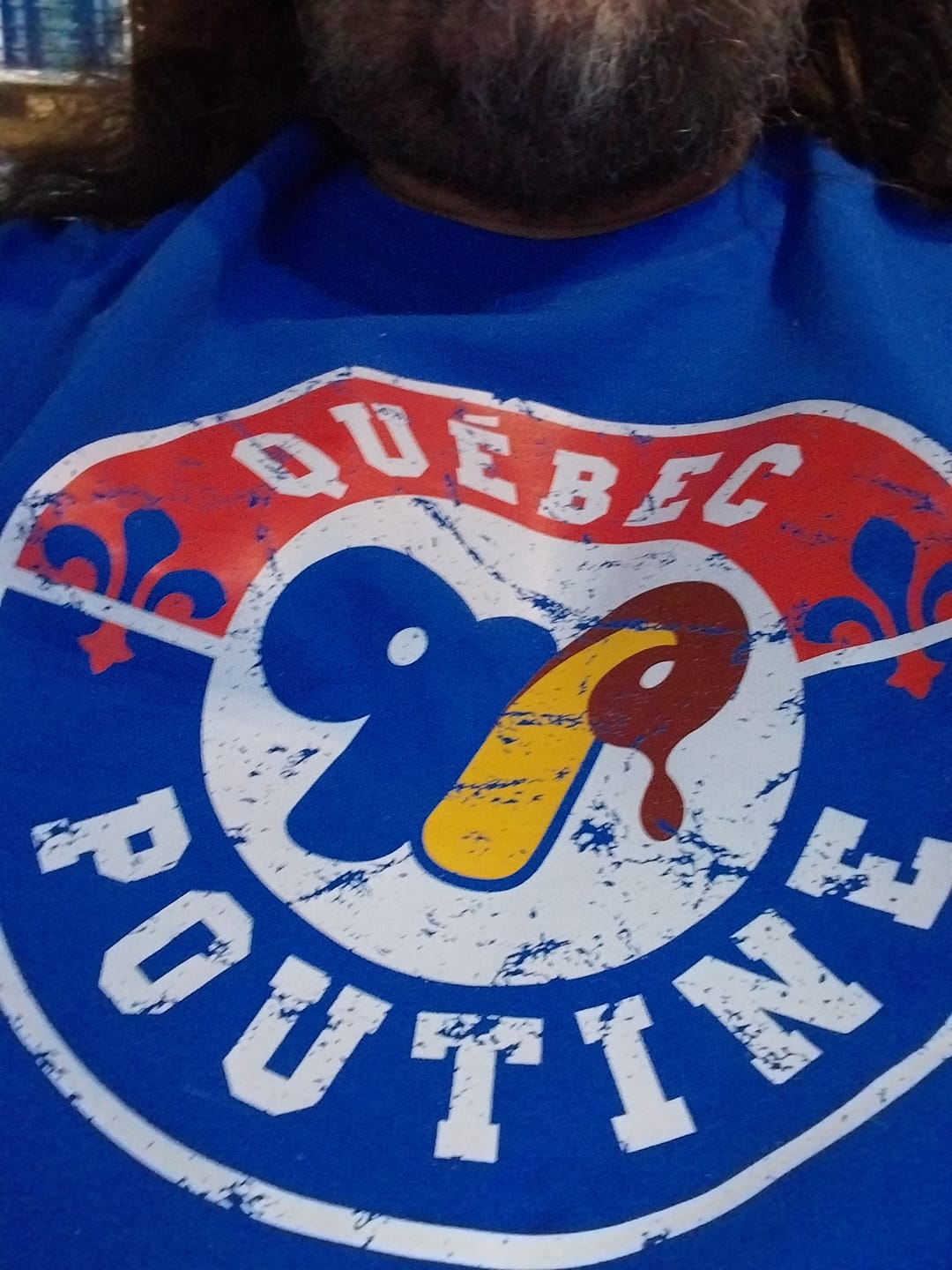 Customer photo review of Quebec Poutine Logo T-shirt