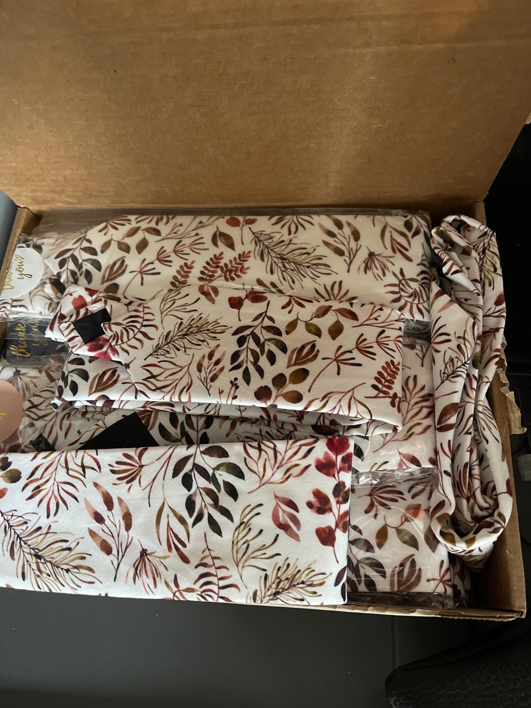 Customer photo review of Floral Terracotta Necktie