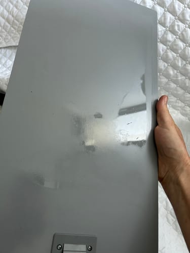 Customer photo review of Aluminium Premium Pet Door [Size: Medium] [Colour: Black]