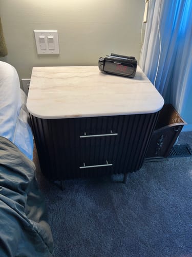 Customer photo review of Finnley Closed Nightstand