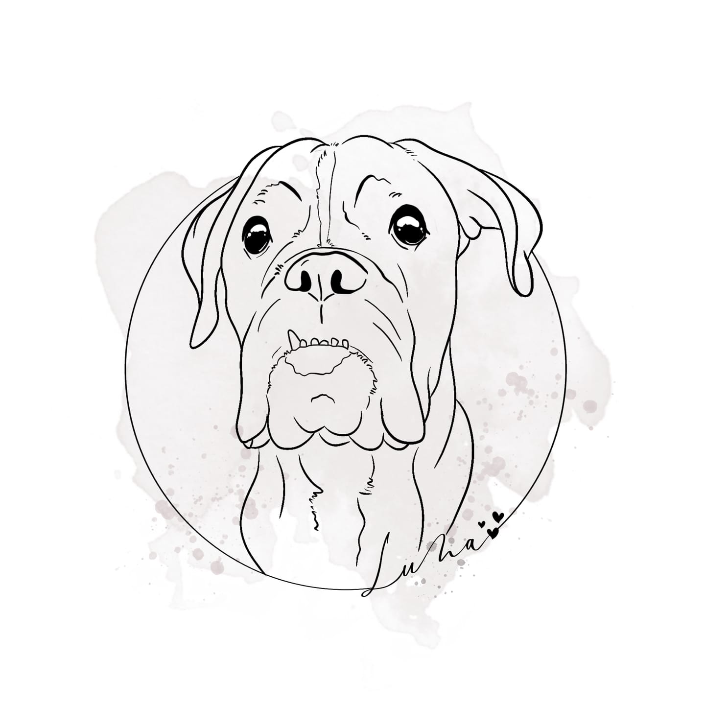Customer photo review of LineArt-Zeichnung