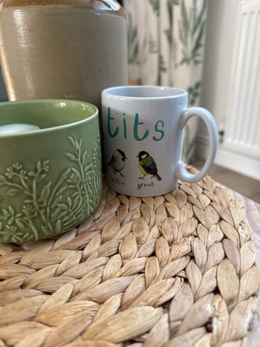 Customer photo review of Tits Ceramic Bird Mug