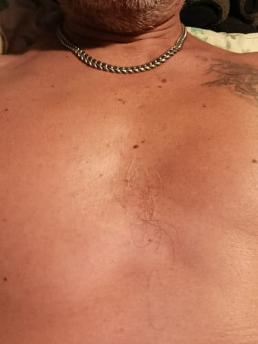 Reseña con foto de un cliente sobre Cadena Cuban Link 8mm