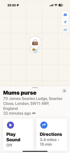 Customer photo review of SPOTMINDERS. Tracking card