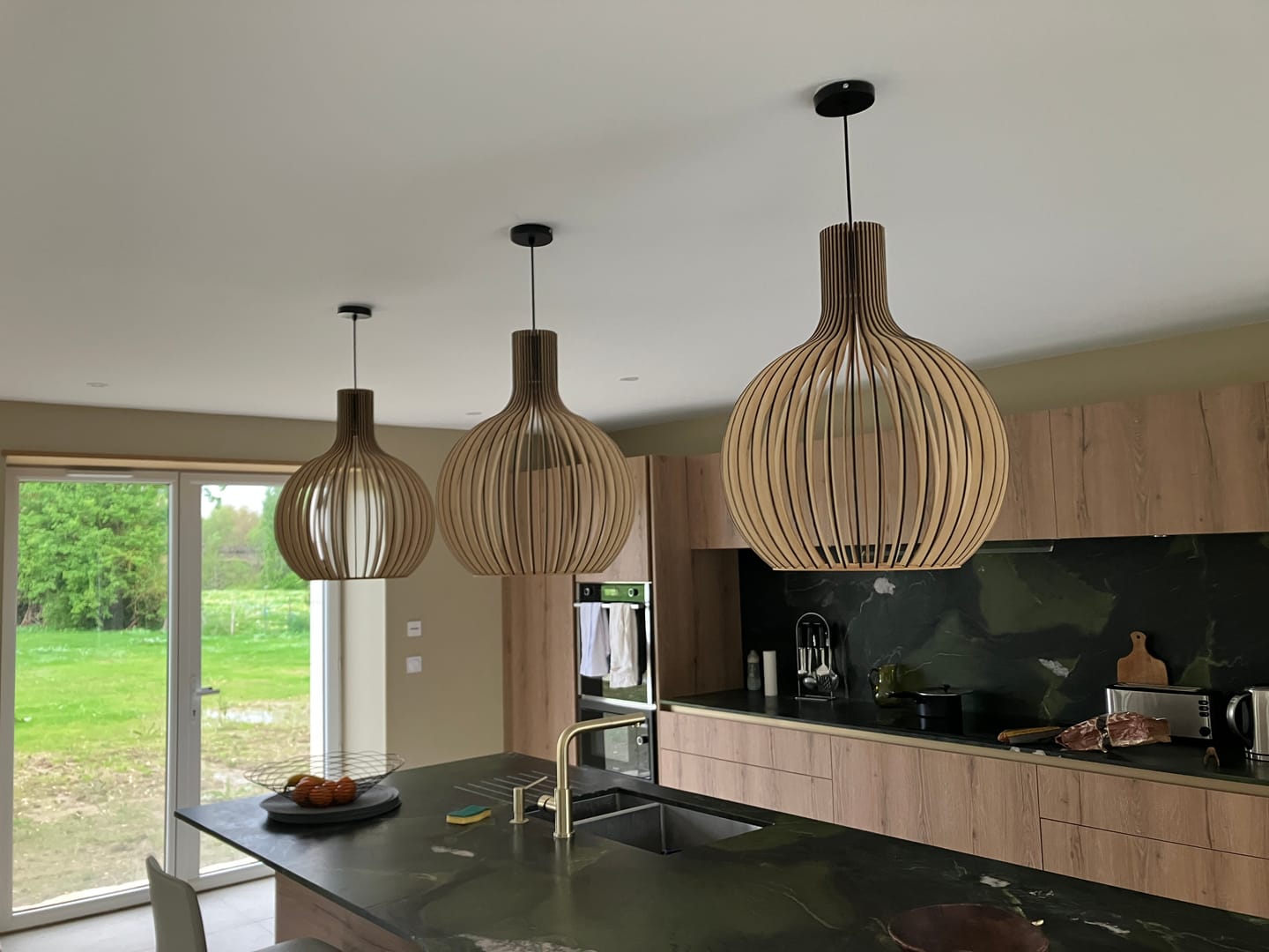 Customer photo review of Suspension en bois scandinave |  Balinaise