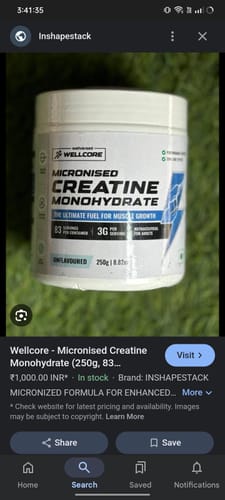 Customer photo review of Wellcore - Pure Micronised Creatine Monohydrate (122g, 33 Servings) Tropical Tango