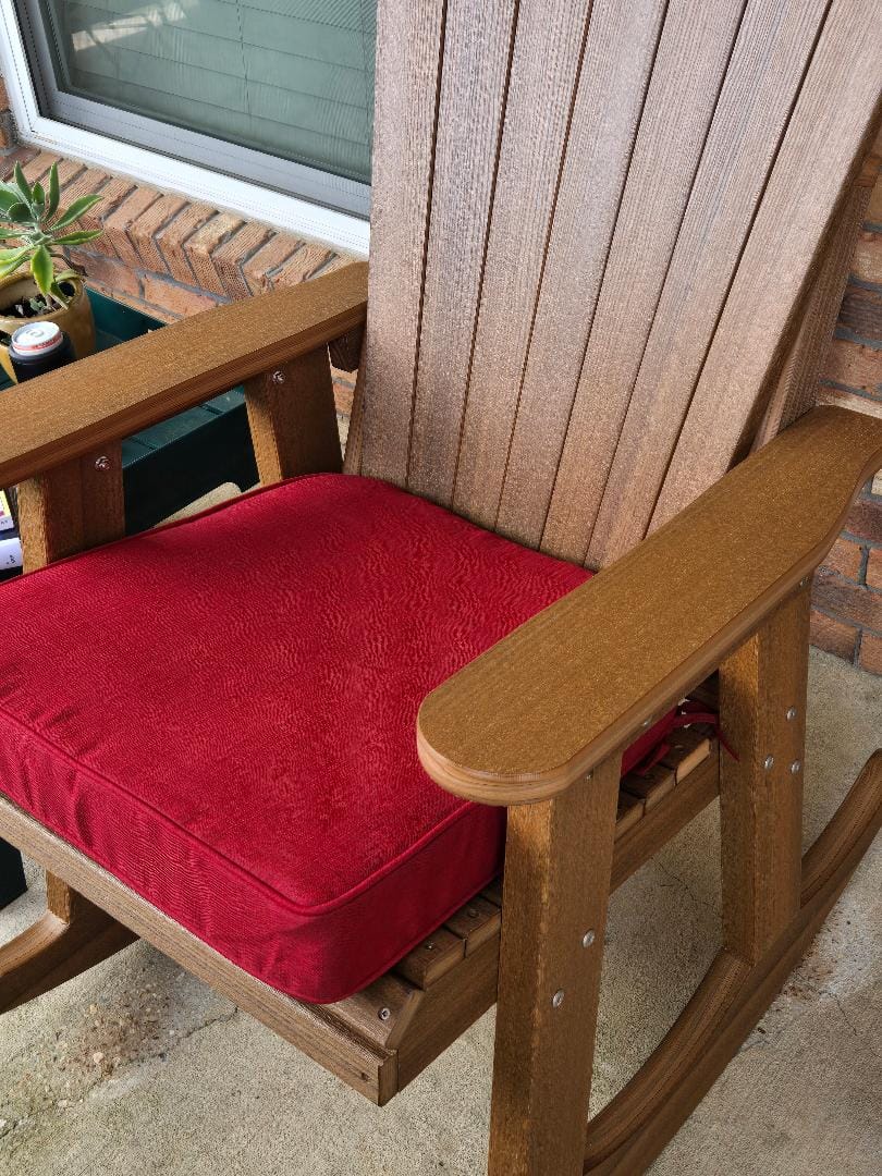 Customer photo review of DURAWEATHER POLY® Adirondack Porch Rocker Lakeside