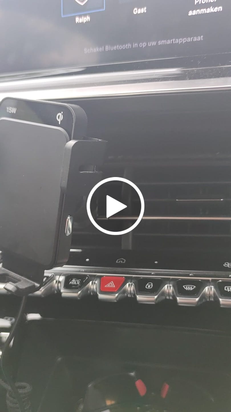 Customer video review of WEGMAN™ Telefoonhouder met QI Draadloze Oplader Auto 15W
