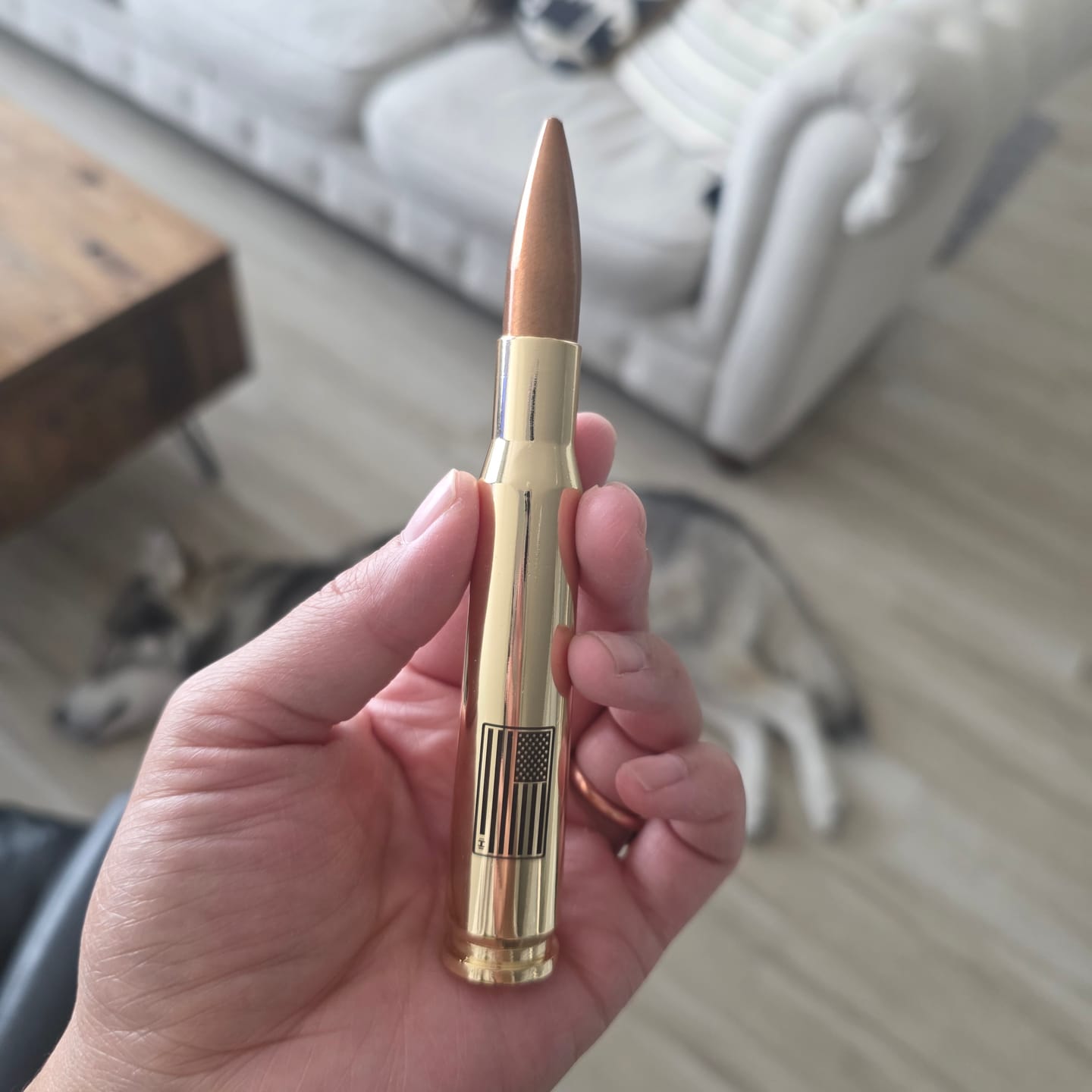 Customer photo review of .50 Cal Bullet Bottle Opener