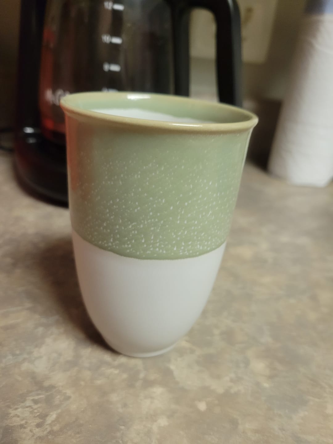 Customer photo review of Sage Green Cup 12oz (Includes Lid & Band)