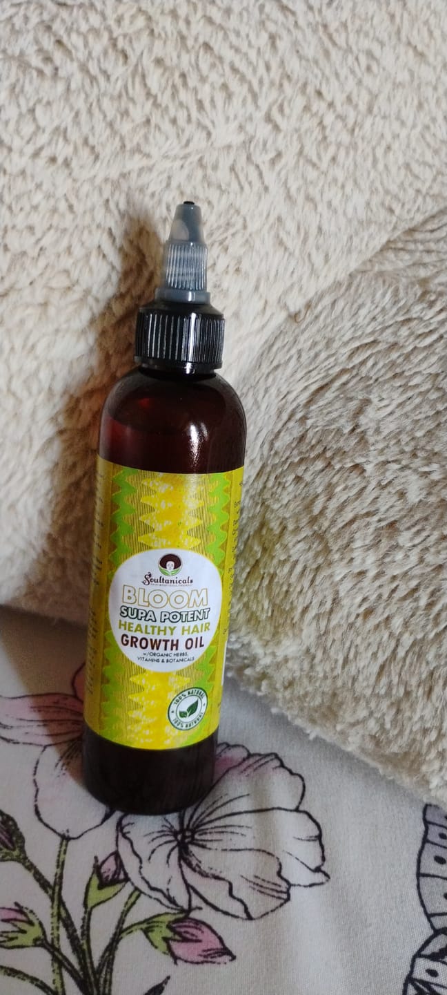 Customer photo review of Bloom- Supa Potent Healthy Hair Growth Oil