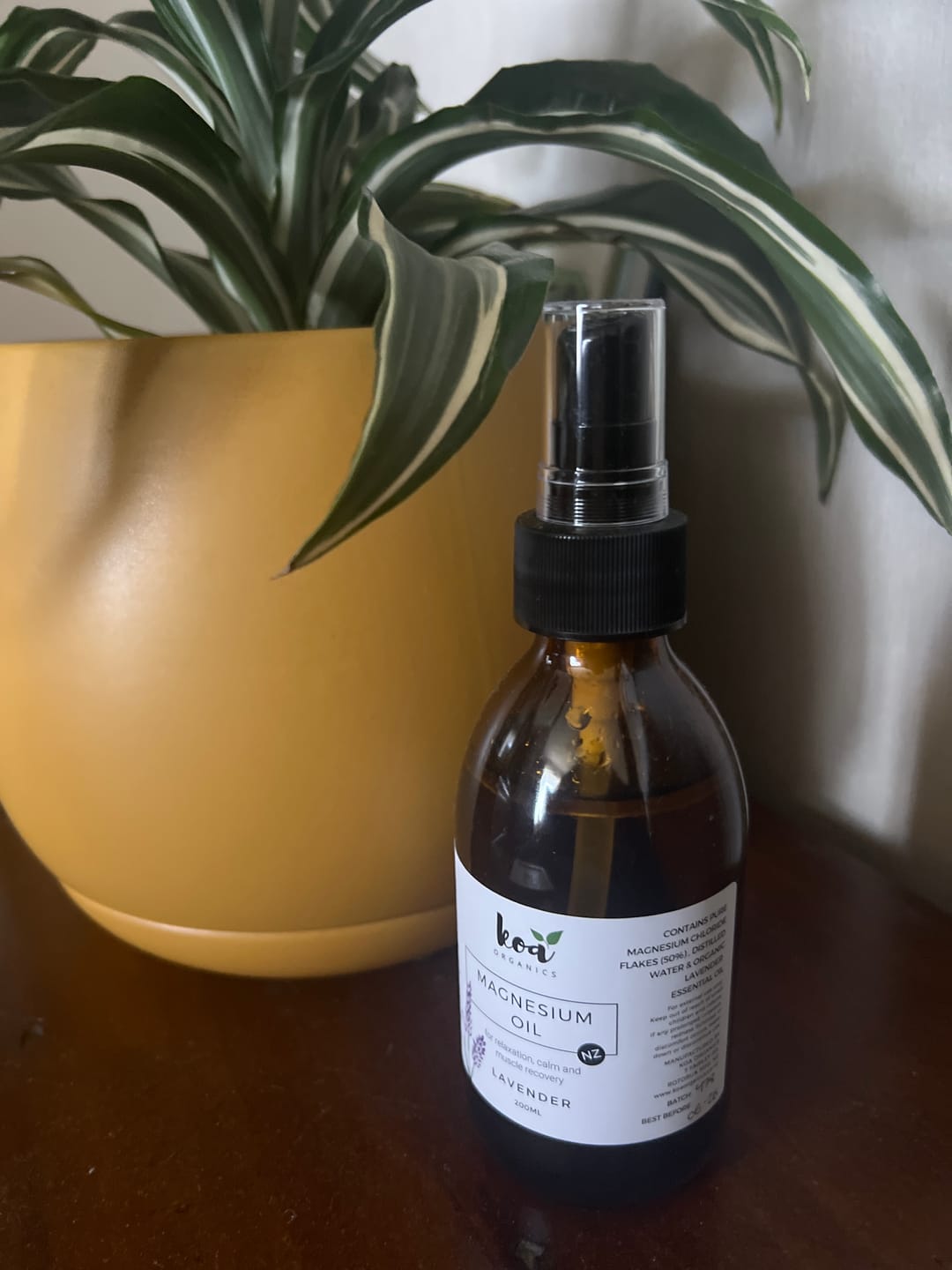 Customer photo review of Magnesium Oil with Lavender