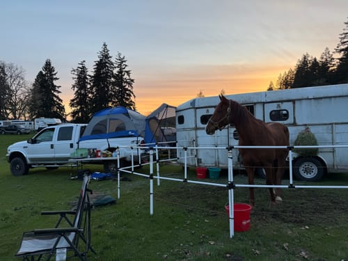 Customer photo review of Folding Trailer Mount