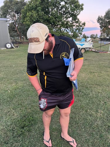 Customer photo review of 🔥NEW🔥 Footy Shorts - Heading Bush