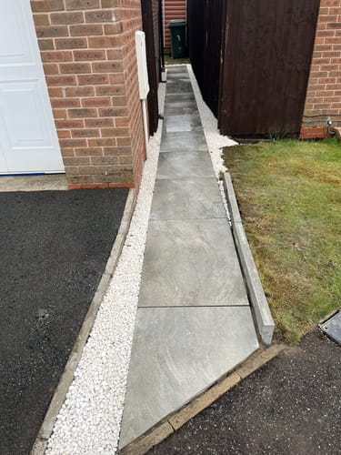 Customer photo review of Mercury - Grey Porcelain Paving Tiles - 900 x 600 x 20mm
