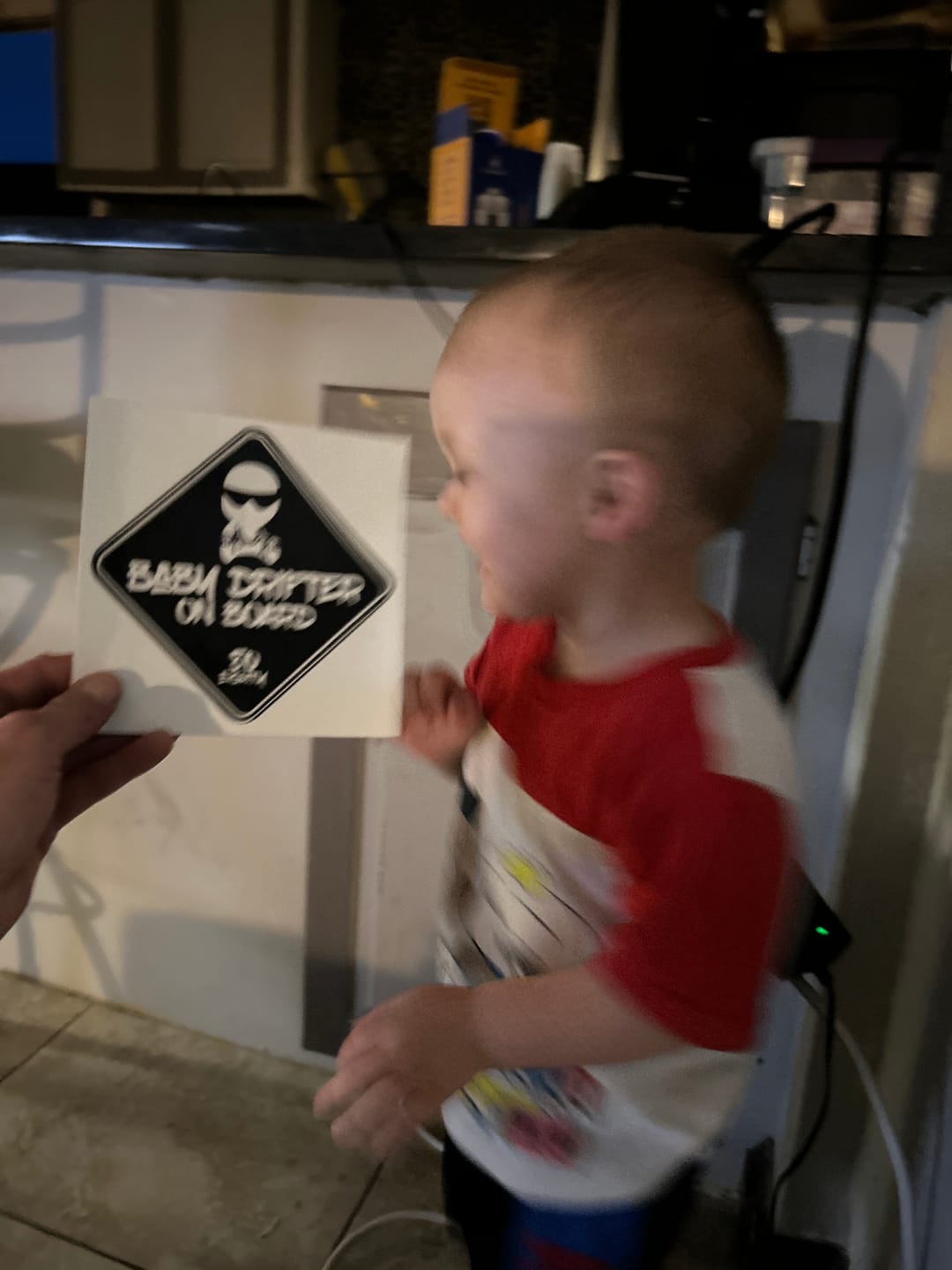 Customer photo review of 80Eighty® Baby On Board Sticker