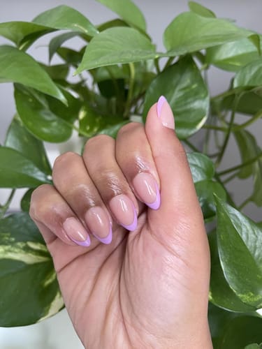 Customer photo review of XCOATTIPS® French - Short Almond Brighter Pastel Tips