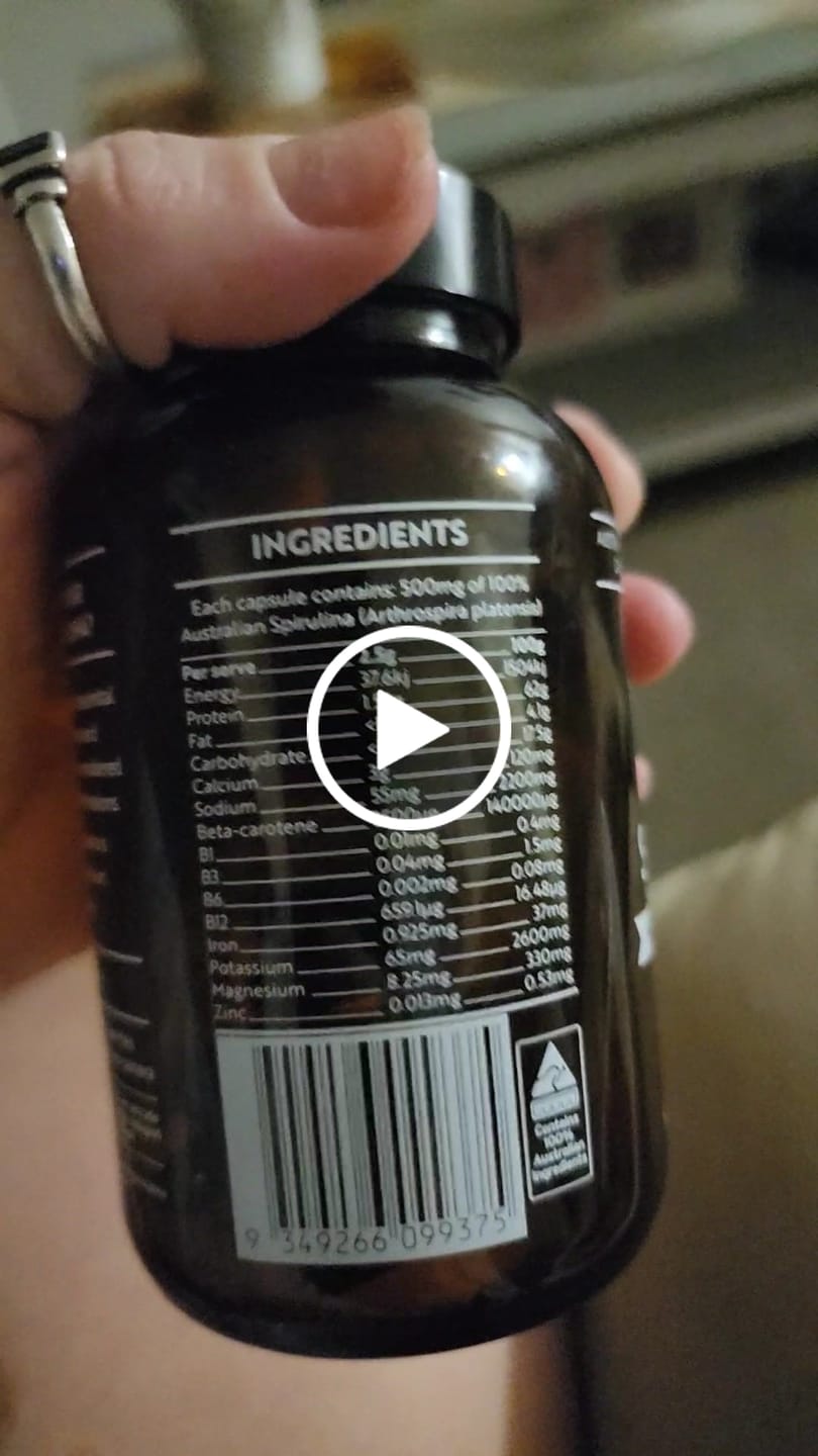 Customer video review of Australian Freeze Dried Spirulina