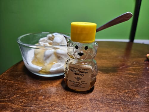 Customer photo review of 100% Pure Raw Wildflower Honey