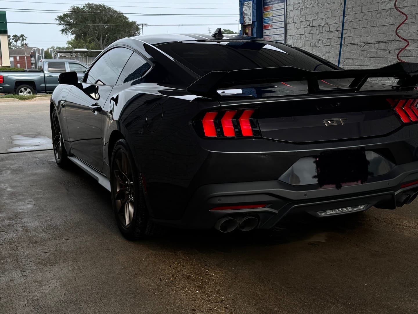 Customer photo review of 2024+ Ford Mustang Dark Horse Rear Spoiler Gloss Black ABS