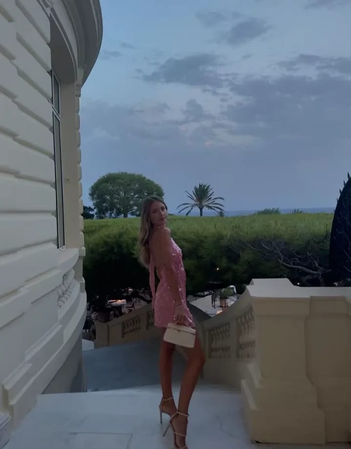 Customer photo review of Bella Sequin Mini Dress
