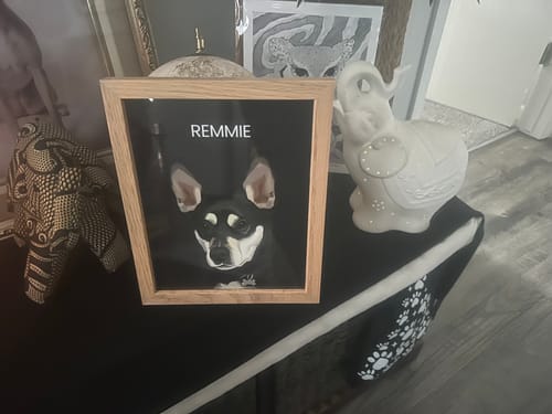 Customer photo review of The General - Custom Vintage Pet Portrait
