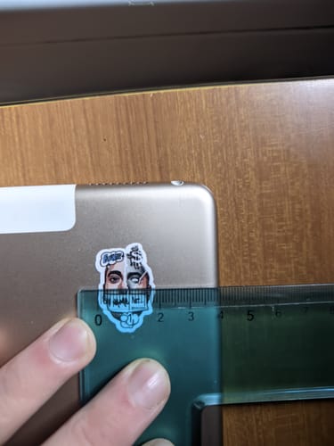 Customer photo review of Sticker Vinile Classico