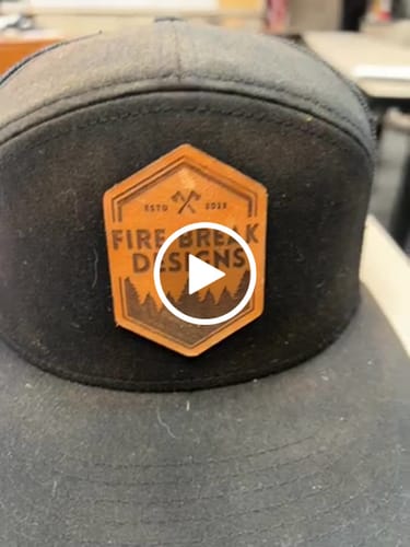 Customer video review of Flat Bill Seven-Panel Leather Patch Hat - Richardson 168