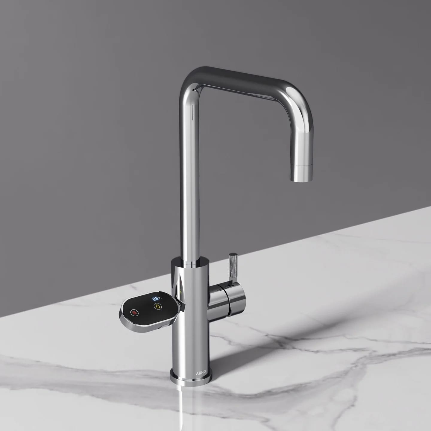 Customer photo review of ARNO Square 3 in 1 Chrome Instant Boiling Hot Water Tap
