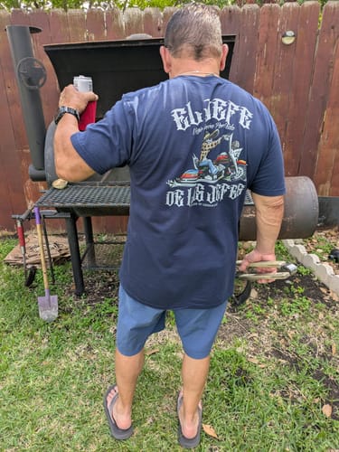 Customer photo review of The OG El Jefe De Los Jefes T-shirt ( BACK PRINT ONLY )