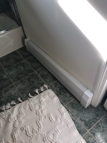 Customer photo review of Standard White Right Closed Endcap