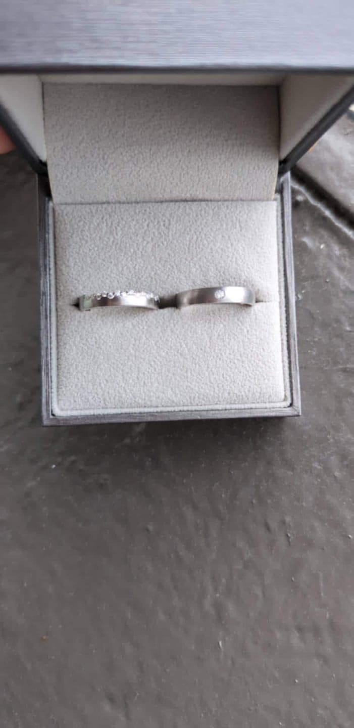 Customer photo review of Forever Bond Floral Ring Set