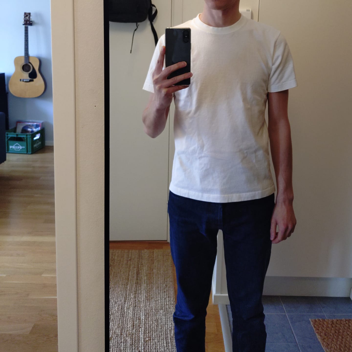 Customer photo review of 9 oz Cotton Tubular T-Shirt - White