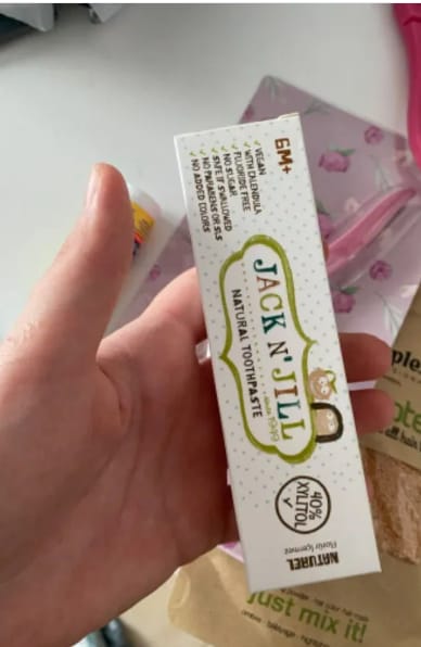 Customer photo review of Jack N'Jill Doğal Diş Macunu Aromasız 50g (Kasada Ekstra %15 İndirim)