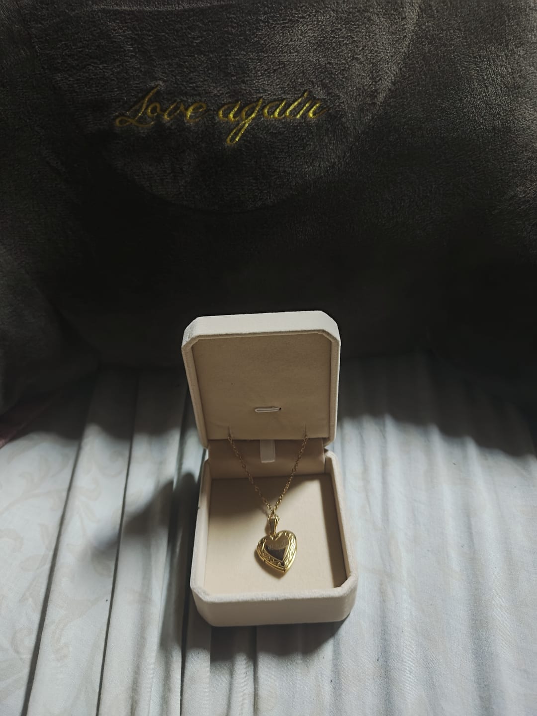 Customer photo review of Printave™ Personalized Heart Locket Necklace