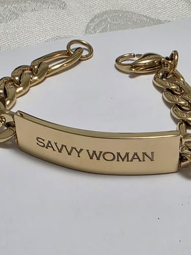 Customer photo review of 9mm Figaro Link ID Bracelet