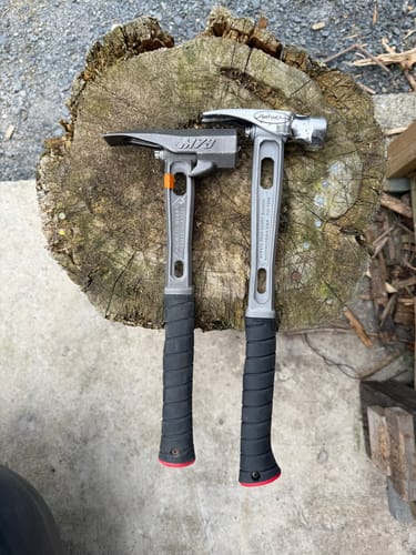 Customer photo review of Martinez Tools | Black Overlay Hammer Grip