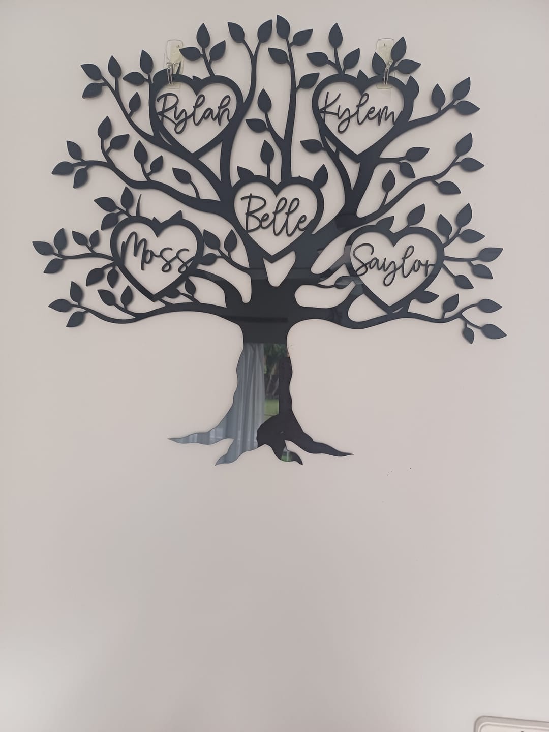 Customer photo review of Personalised Family Tree Wall Art